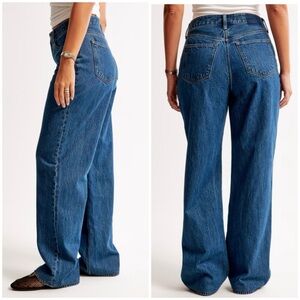 Abercrombie and Fitch The Loose High Rise Jeans 25 Curve Love 90s y2k Baggy